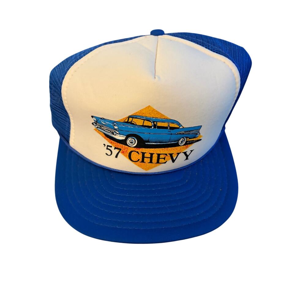 Chevrolet Bel Air Vintage 90s Trucker Snapback Hat - Chevy Classic Cars-NWOT